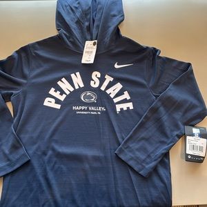 Nike Dri-Fit Penn State Hoodie Long Sleeve Tee Shirt (Boys)